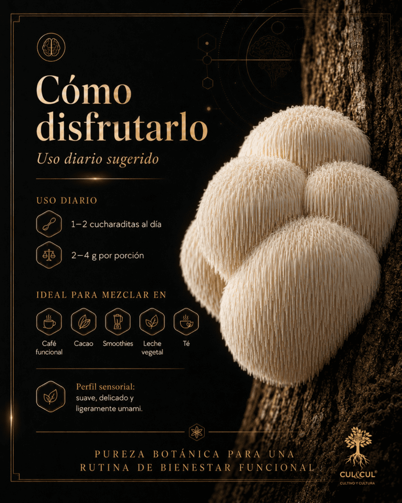 Cómo disfrutar Lion’s Mane en polvo orgánico uso sugerido y formas de consumo