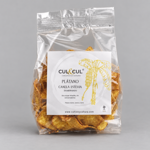 Chips Plátano Canela-Stevia Deshidratado