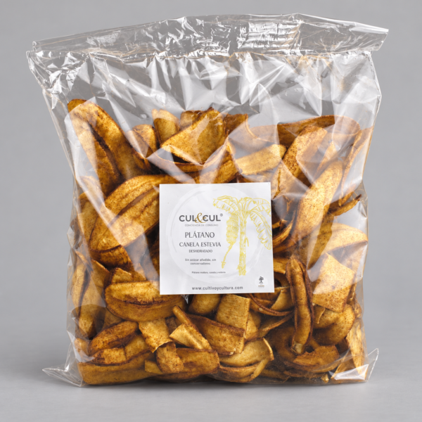 Chips Plátano Canela-Stevia Deshidratado - Imagen 2